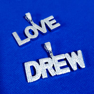 Collar con Colgante de Nombre Personalizado de Plata 925 con Moissanita, Collar con Letras con Aspecto de Diamante, Joyería Unisex de Lujo Estilo Hip Hop, Regalo - Product Image 4