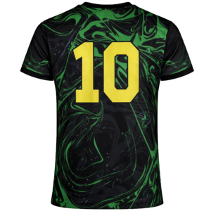 T-shirts de football unisexes pour adultes, coupe courte, été, séchage rapide, performance, 100% polyester, anti-odeur, coupe classique, col rond - Product Image 4