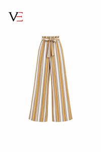 PB&ZA Pantalones Largos de Mujer, Verano 2026, Nuevos, Elegantes, a Rayas, Casuales, de Cintura Alta, Elásticos y Transpirables, 100% - Product Image 4