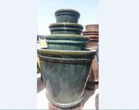 [Jason] Vases en céramique en gros pour fleurs, bols en céramique émaillée ronds, pots géants en argile pour plantes flottantes, pots de jardin pour mousse