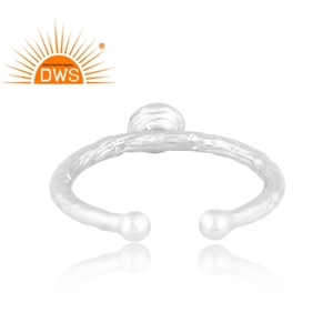 แหวนพลอยอเมทิสต์สีเขียวธรรมชาติปรับได้แหวนเงินแท้ปรับได้ตามต้องการ - Product Image 4