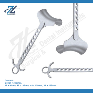 Doyen Retractor 48x105mm, 28cm Instrumentos quirúrgicos básicos de acero inoxidable Retractor abdominal Fabricación Pakistán - Product Image 2