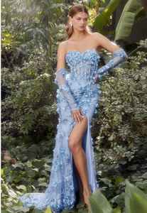 เดรสงานพรอมเปิดหลังของผู้หญิงเดรสงานพรอมยาวถึงพื้นลายปักลูกปัดชุดเดรสสำหรับงานปาร์ตี้ตอนเย็น - Product Image 5