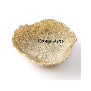 Bol alimentaire en aluminium au design admirable, bol à dessert avec dates dorées de qualité supérieure pour restaurant et usage domestique - Product Image 1