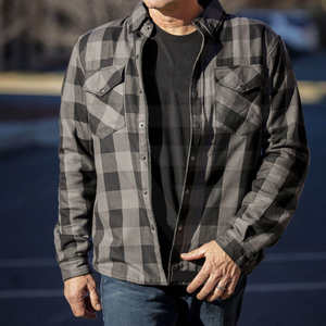 Veste de motard unisexe respirante coupe-vent à séchage rapide 2025, chemise en flanelle de type bûcheron avec logo personnalisé pour la course à moto - Product Image 3