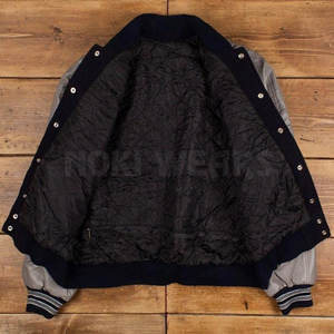 โรงงานผลิตแจ็คเก็ตหนังผสมขนสัตว์ ขายตรงแจ็คเก็ตเลตเตอร์แมน ขายแจ็คเก็ตเลตเตอร์แมนออนไลน์ - Product Image 3