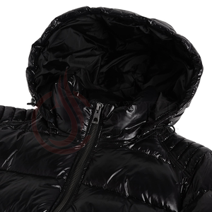 Wholesale Custom Logo Nylon Long Black Winter Quilted Jacket <b>Bubble</b> <b>Coat</b> Men Puffer Jackets Men summer parka - Product Image 2