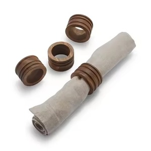 New Design <b>Wood</b> Napkin <b>Ring</b> Holder Round Shape <b>for</b> Home Decor Tabletop Wedding & Restaurants - Product Image 1