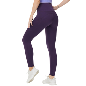 Leggings de yoga pour femmes de couleur unie, leggings de sport de fitness, leggings de yoga à taille haute, leggings de yoga pour femmes au design personnalisé - Product Image 2