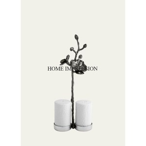 Molinillo de sal y pimienta de Metal de Color blanco de diseño único más elegante de calidad lujosa con soporte de diseño atractivo chapado en oro - Product Image 2