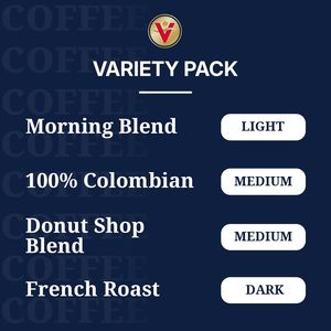 ชุดกาแฟหลากหลายรสชาติของวิคเตอร์ อัลเลน (Morning Blend, 100% โคลอมเบีย, Donut Shop Blend, French Roast), 42 ซอง - Product Image 6