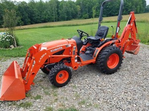 Para tractor de jardín 4x4 con accesorio de cortadora y cargador frontal, motor de 24 HP - Product Image 5