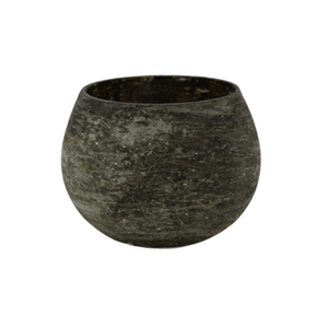 Soporte votivo de vela con acabado antiguo de Color negro de Material de vidrio de diseño elegante para decoraciones del hogar hecho a mano - Product Image 1