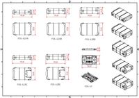 Caja de Distribución de Fibra Óptica GPON FTTH FTTX para Interiores FOS-42AB COMNET, Conector SC, ABS/PC Gris, hasta 48 Empalmes, 175x111x50mm