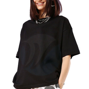 เสื้อยืดผู้หญิงสีพื้นคุณภาพสูงเป็นมิตรกับสิ่งแวดล้อม สไตล์ลำลองสำหรับฤดูร้อน ทรงหลวม รับสกรีนโลโก้ - Product Image 1