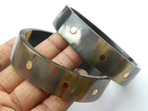 Hermosa pulsera de cuerno natural hecha a mano Bohemia estilo clásico para boda fabricada por su joyería de cuerno - Product Image 4