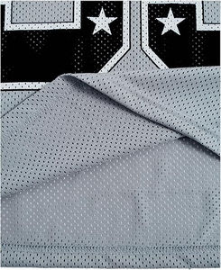 Maillot de football de mode rétro 100% coton T-shirt pour hommes coupe ample imprimé maillot de football en maille - Product Image 5