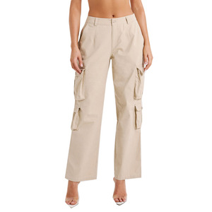 Wholesale <b>Women</b> Soft Shell Cargo Pants Quick Dry Breathable Anti-Wrinkle Striped Jogger Pants Designed for Outdoor Workouts - Product Image 1