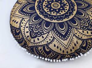 Indian Hippie <b>Floor</b> <b>Seating</b> Mandala Round Meditation Pillow Case Large Boho Handmade Natural Cotton Bohemian Cushion Covers - Product Image 6