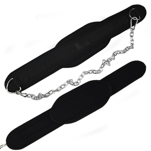 Custom Gym Weight Lifting Dip <b>Belt</b> with <b>Chain</b> for Powerlifting Training - Product Image 3