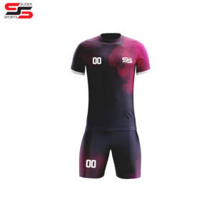 ชุดกีฬาฟุตบอลสำหรับผู้ชายชุดกีฬาฟุตบอลชุดเสื้อเจอร์ซีย์เสื้อฟุตบอลแบบสั้นทำจากโพลีเอสเตอร์ออกแบบได้ตามต้องการ - Product Image 1