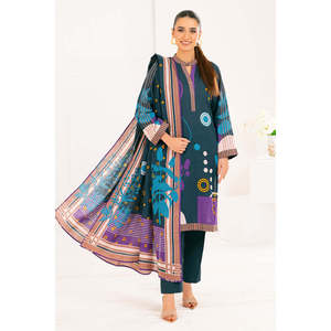 Ensemble 3 pièces WNS-52029 en coton Khaddar imprimé, Salwar Kameez pakistanais pour les festivals avec Dupatta, tenue festive indienne - Product Image 4