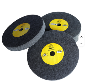 OEM Abrasive <b>Disc</b> Nylon Fiber Non-Woven Polishing Wheel High Quality Stainless Steel Satin Hairline Finish Deburring 3S 100mm - Product Image 3