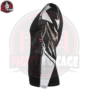 ผ้าโพลีเอสเตอร์ผสมสแปนเด็กซ์ 100% สำหรับเสื้อรัดกล้ามเนื้อ MMA แขนยาว แห้งเร็ว น้ำหนัก 220 กรัม ราคาส่ง คุณภาพดี ราคาดีที่สุด - Product Image 4