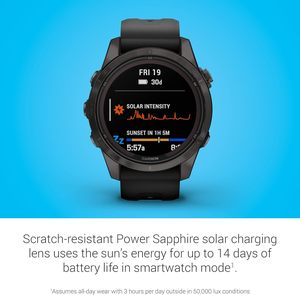 Fenix 7S Pro zaffiro solare Multisport GPS Smartwatch torcia elettrica integrata ricarica solare nanna IP67 impermeabile e-mail - Product Image 3
