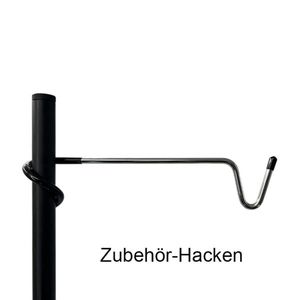 Support d'accessoires de tente en aluminium noir thermolaqué - Product Image 6