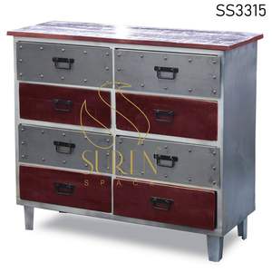 Style indien Unique Table de chevet fait à la main en fer bois fabriqué traditionnellement chambre maison salle à manger salle de bain polyvalent meubles Hall - Product Image 4