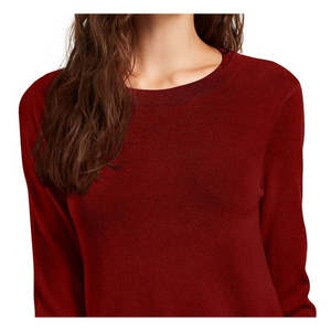 Pull ras du cou pour femme Planet Gold Junior, design coréen tendance, respirant, en mohair, taille S, pour l'automne, couleur rouge froid - Product Image 2