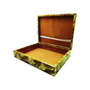 Boîtes de rangement pliables en MDF, écologiques, classiques, carrées, sans couture, imprimées UV, décoratives, pour bijoux et maison, sculptées, très demandées - Product Image 3