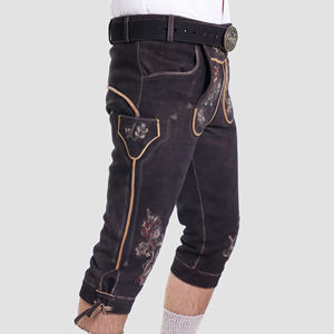 Wholesale Stylish Bavarian Lederhosen <b>Pant</b> for Men Custom Traditional German Outfit Lightweight Wear Mid Flat - Product Image 4