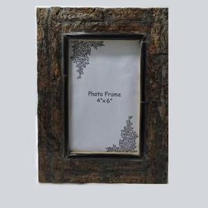 Marco de fotos de madera hecho a mano de la mejor calidad, accesorios decorativos de mesa y pared de arte para el hogar con incrustaciones de hueso de cuerno, tablero MDF - Product Image 3