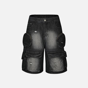 Hot Sell Men Denim <b>Jeans</b> <b>Shorts</b> Mid Length Vintage Washed <b>Shorts</b> Men Denim <b>Shorts</b> - Product Image 5