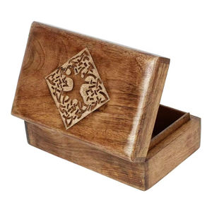 Caja de almacenamiento con diseño de corazón para decoración del hogar, forma rectangular, caja de madera de almacenamiento de joyería de lujo de calidad superior, respetuosa con el medio ambiente - Product Image 6
