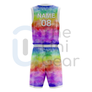 Uniformes de baloncesto para adultos, 100% poliéster, secado rápido y absorbe la humedad, ropa deportiva personalizable, nuevo estilo de conjunto para fanáticos de los deportes - Product Image 3