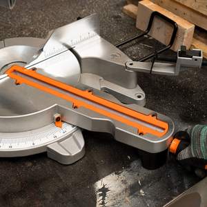 Sierra ingletadora compuesta deslizante de doble bisel de 12 pulgadas, eléctrica de 2 3/4 HP con línea láser para metal y madera (hoja de sierra para madera incluida) - Product Image 1