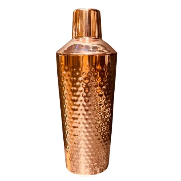 Gold Hammered Finished Cocktail Shaker Modern Look High Quality Copper Cocktail Shaker for Bar Hotel Use