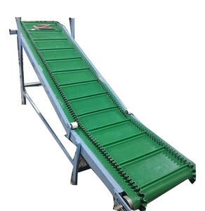 Convoyeur à bande plat vert de PVC d'approvisionnement direct d'usine pour la chaîne de production industrielle de nourriture - Product Image 1