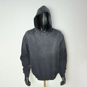 เสื้อฮู้ดทรงหลวมแขนยาวโอเวอร์ไซส์ใส่ได้ทั้งผู้ชายและผู้หญิงเสื้อมีฮู้ดโอเวอร์ไซส์แบบมีกระเป๋าใส่ในฤดูหนาวสไตล์สตรีทแวร์สีแอซิด - Product Image 1