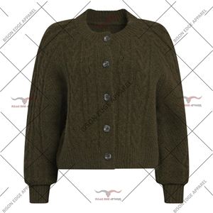 Women’s Cable Knit <b>Cardigan</b> Button Up Soft Winter Sweater Casual Long Sleeve OEM - Product Image 2
