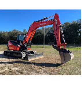 Excavatrice sur chenilles lourde Kubota KX080-4, capacité de 8 tonnes, idéale pour les travaux de terrassement et les grandes constructions - Product Image 3