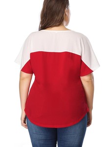 OEM diseño de logotipo personalizado Blusa de gasa de gran tamaño tops de mujer con curvas falda de mujer - Product Image 2
