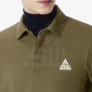 Camiseta Polo Simple de Color Liso Personalizada, Absorbente de Humedad, de Manga Corta, Transpirable, para Hombre, Hecha en Pakistán - Product Image 2