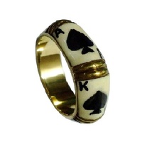 Brazalete de Hueso de Camello con Baño de Oro Rosa, Forma de Bola, Pintado, Artesanía de Calidad, Accesorios de Moda para Mujer, Personalizado