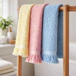 Premium Cotton Quick-Dry <b>Kitchen</b> <b>Towel</b> <b>Hand</b> Drying Eco-Friendly Jacquard Design - Product Image 2