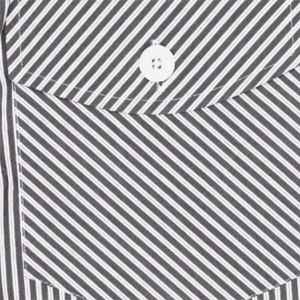 Pijama tejido con bolsillo cruzado de rayas marrones Pantalones de salón de ajuste regular Mezcla de algodón suave, cordón y bolsillos Ropa de dormir - Product Image 6