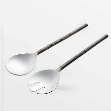 Ensemble cuillère fourchette en acier inoxydable poli miroir écologique pour le mélange et le service de salade, fini or rose de STAR CRAFTS INDIA - Product Image 4